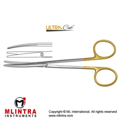 UltraCut™ TC Toennis-Adson Dissecting Scissor - Slender Pattern Curved Stainless Steel, 17.5 cm - 7"